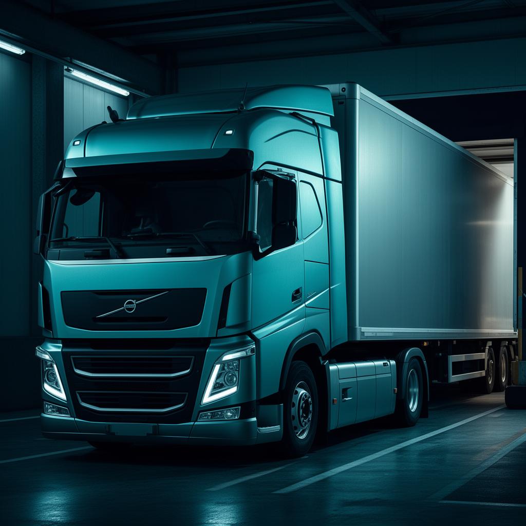Premium freight truck at loading dock — dedicated road cargo transport